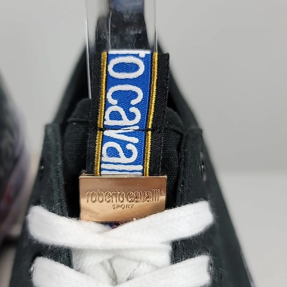 Roberto Cavalli Sport Canvas Men's Sneakers. Brand New. - Picture 5 of 13